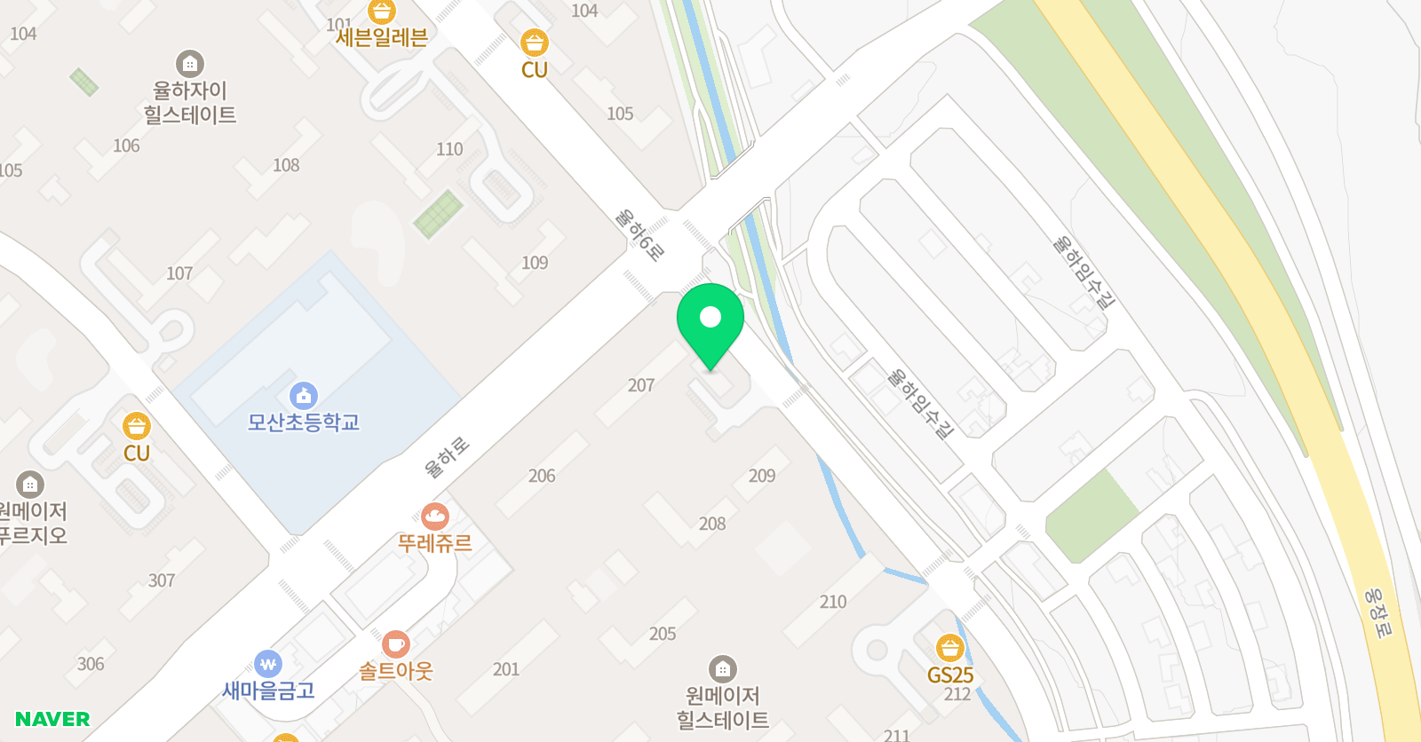 링키영어 율하원메이저힐스테이트 영어교습소 위치