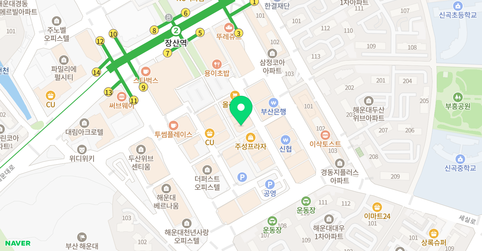 란샘 영어학원 위치