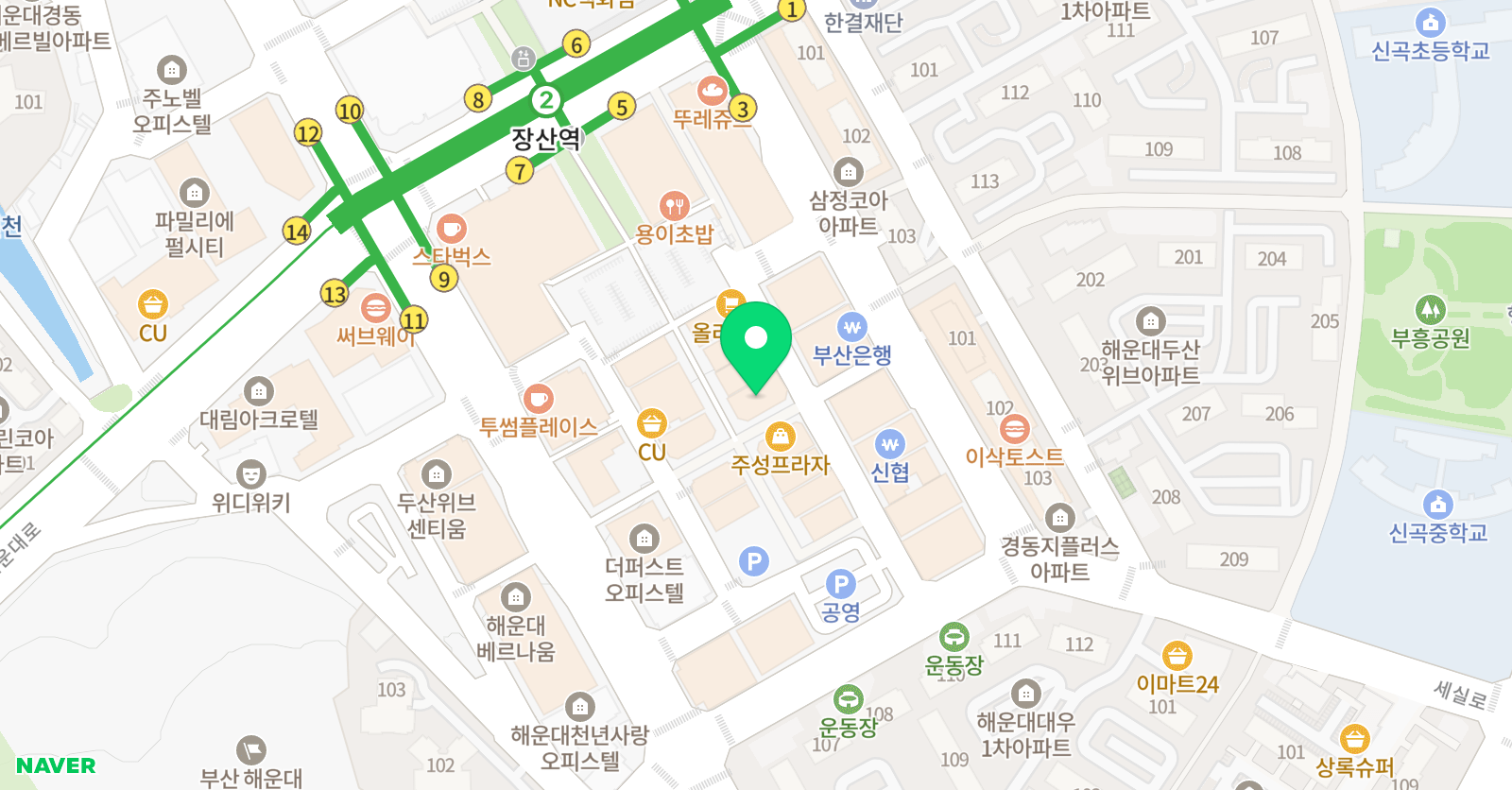 더스카이 수학학원 위치