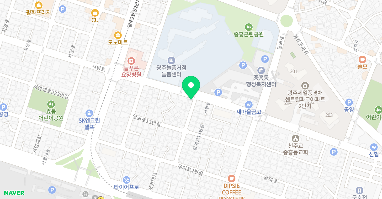 삼성 영어 차오름 영수학원 위치
