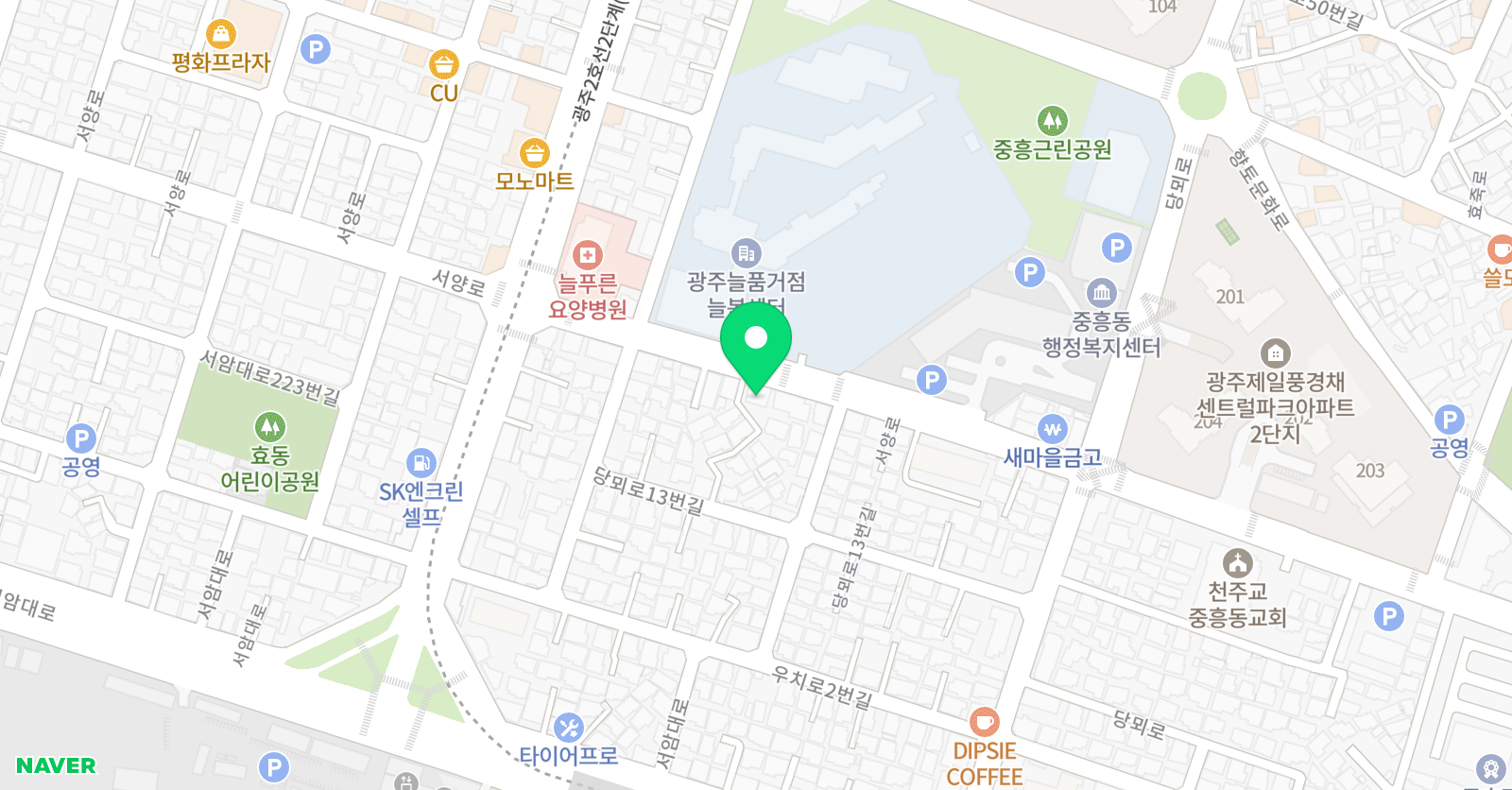 효동 태권도 위치