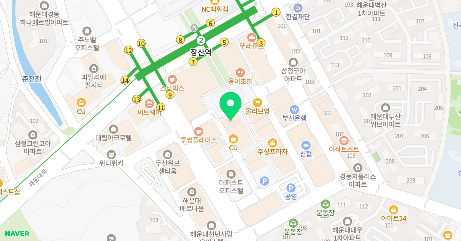 과사람 해운센터 위치