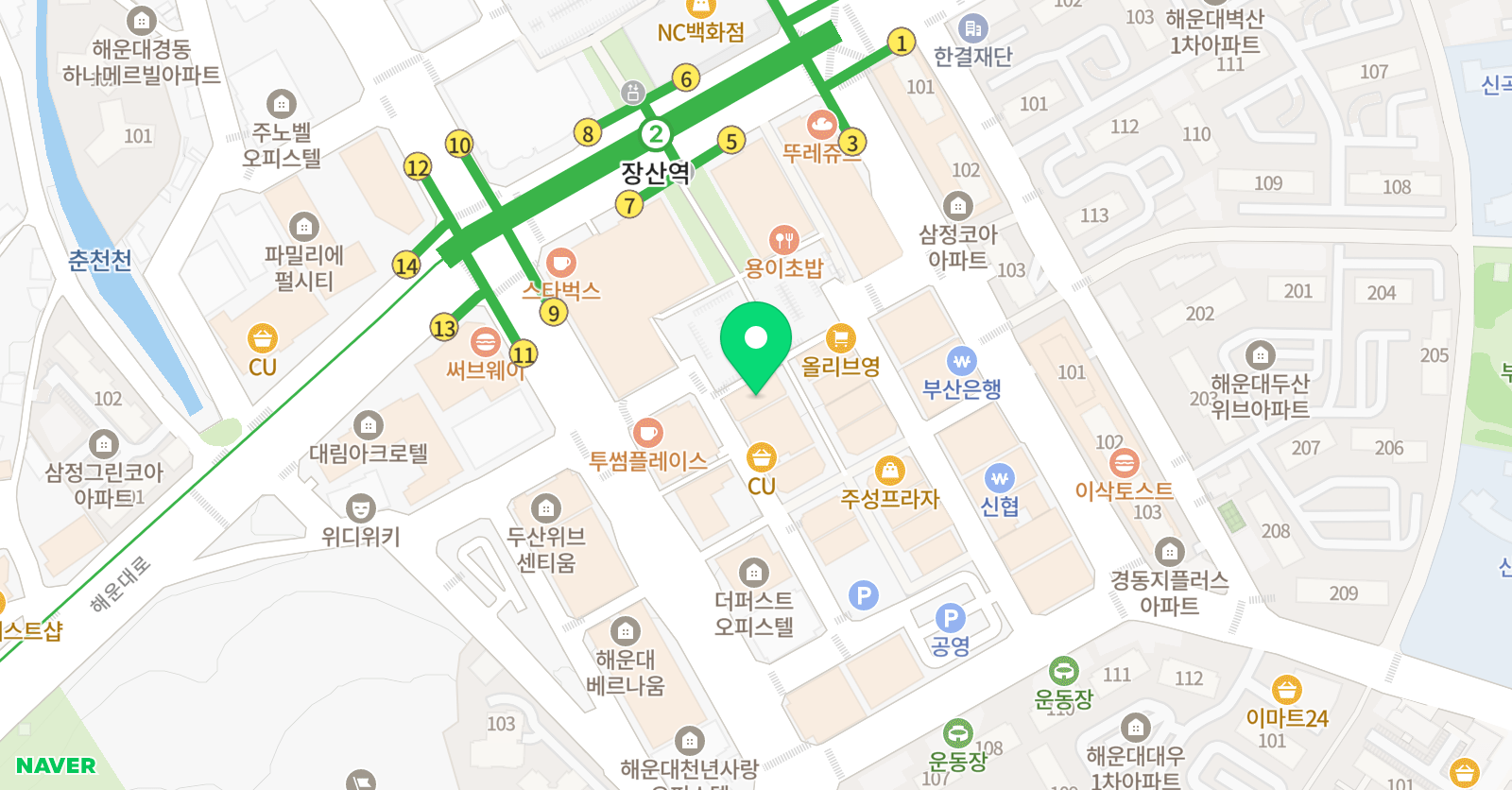 우 영어학원 위치