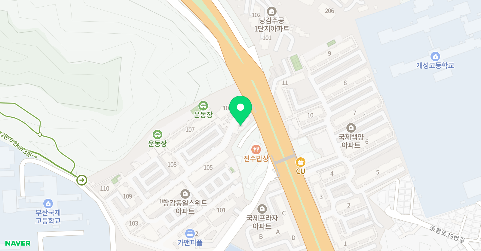 동일 미술 위치