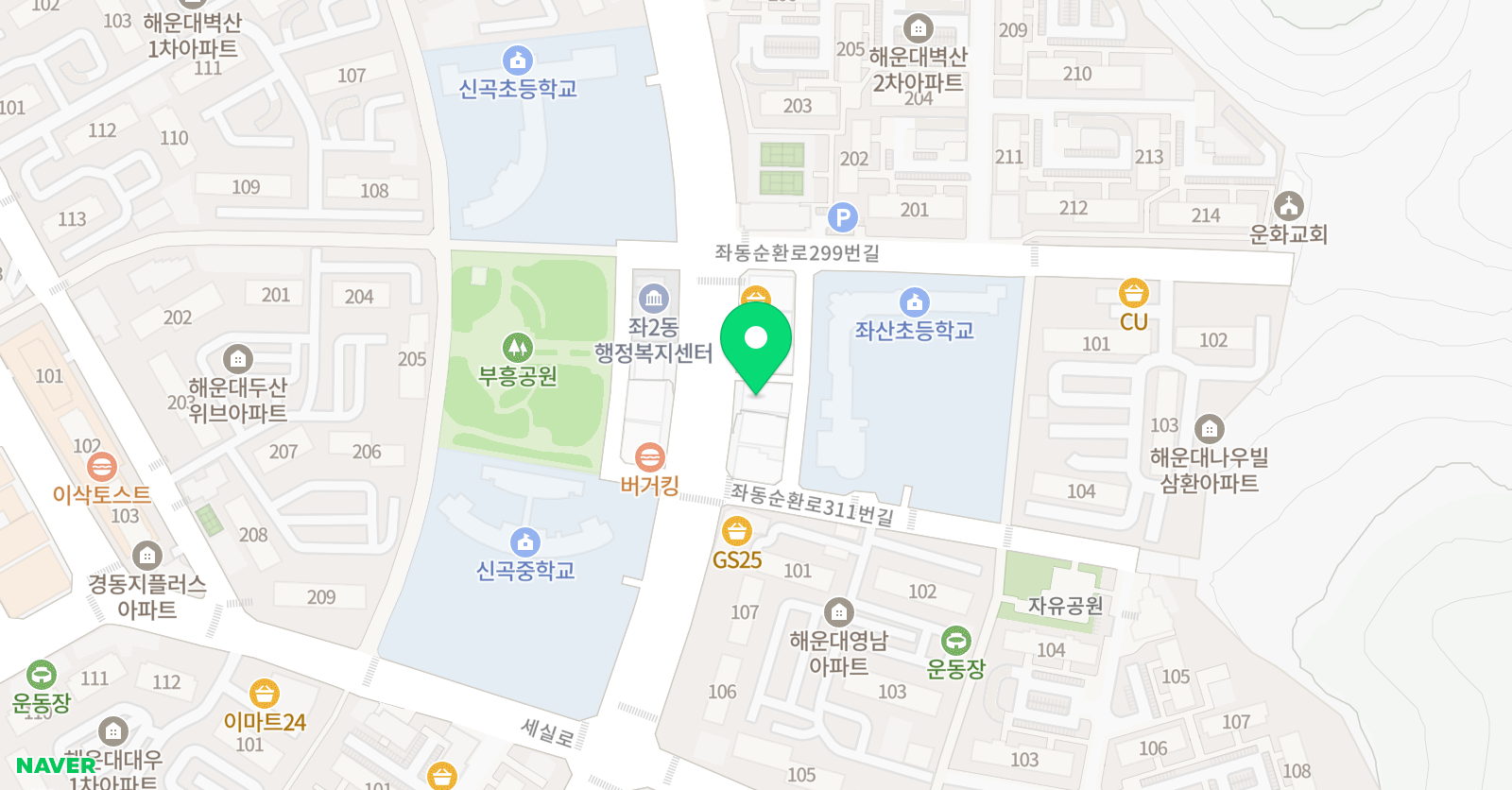 튼튼 영어마스터클럽 학원 위치