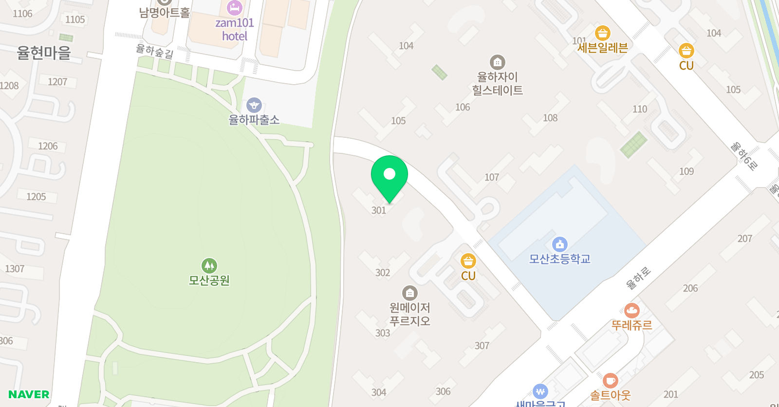 기탄사고력교실 원메이저 푸르지오점 위치