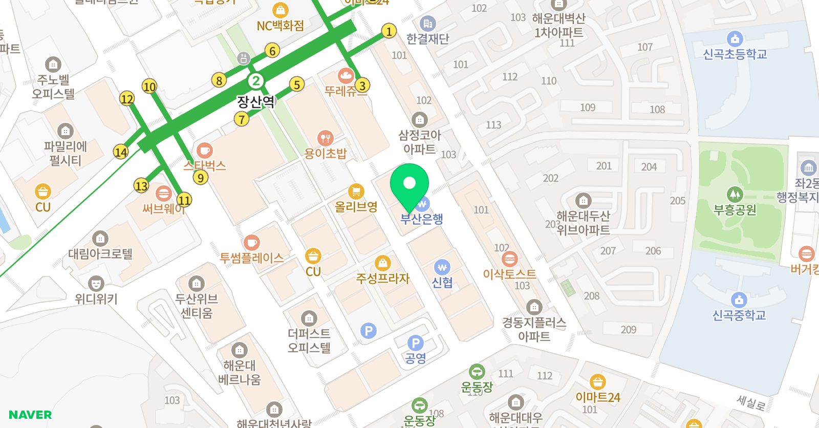 아발론랭콘 어학원 해운대캠퍼스 위치