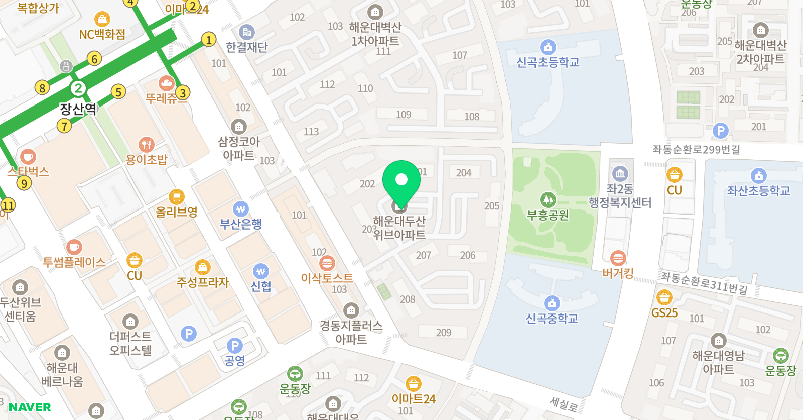 한빛 피아노교습소 위치