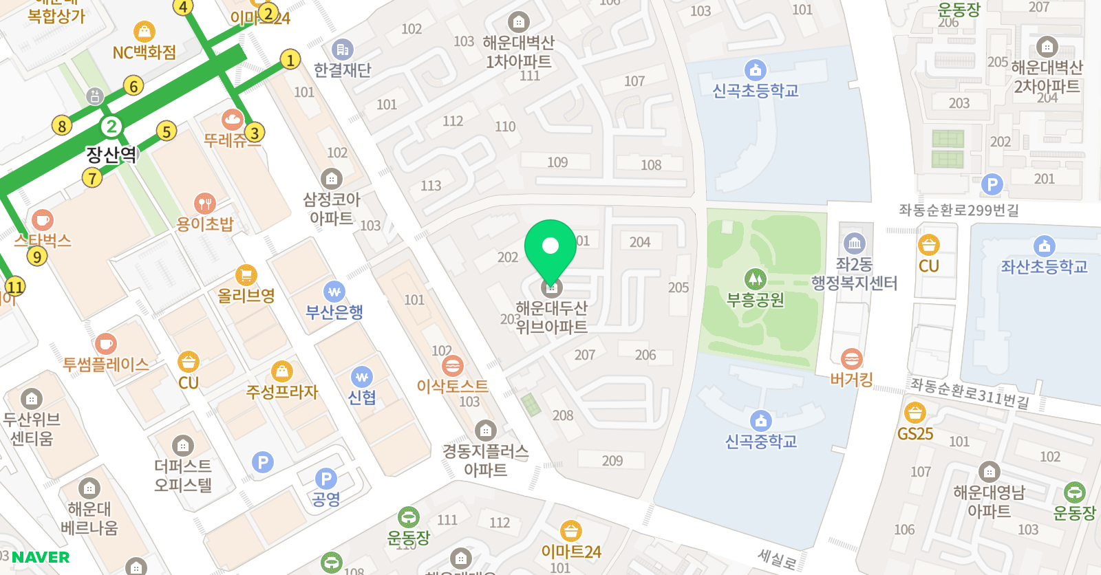 우영어 위치