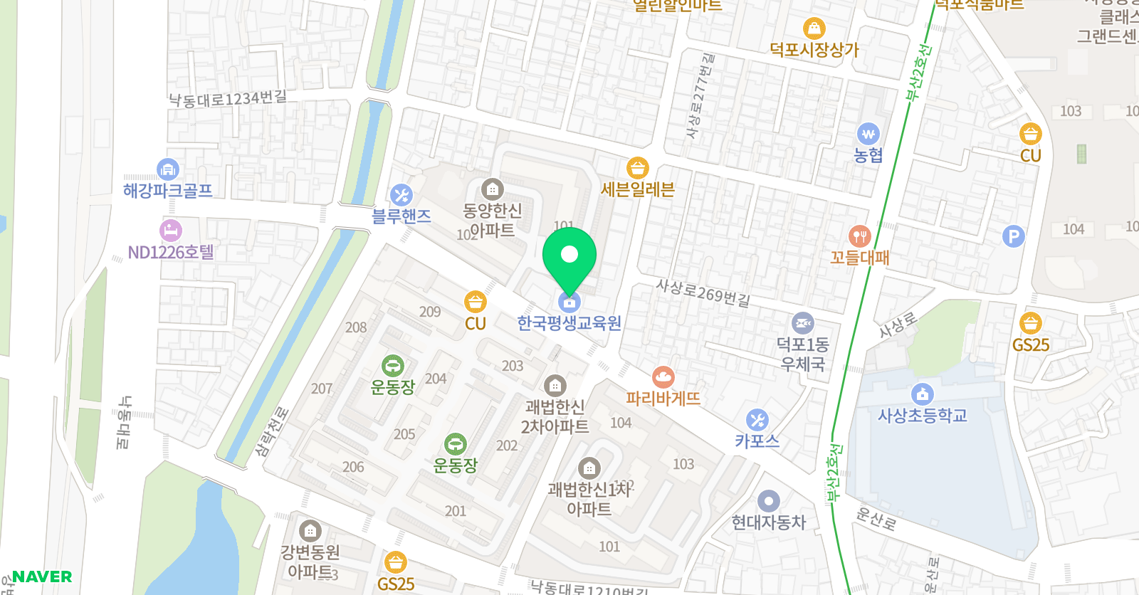 자작나무 미술학원 위치
