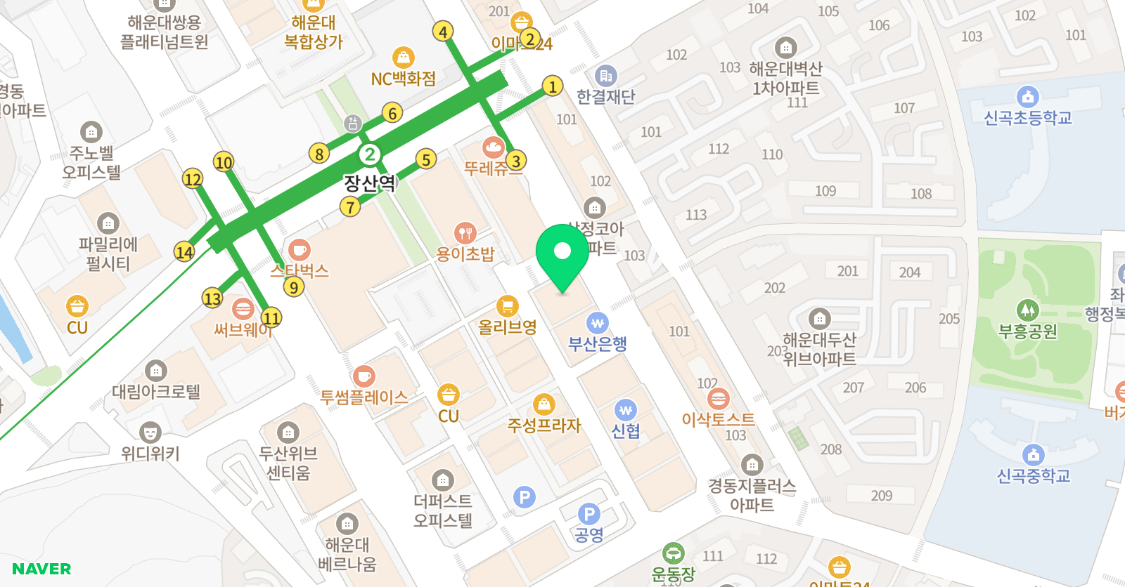 강하이 수학학원 위치