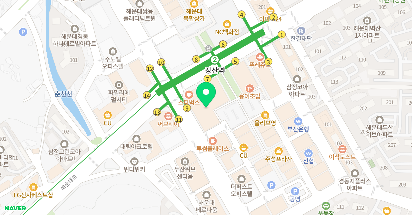 티엔티로얄클래스 위치