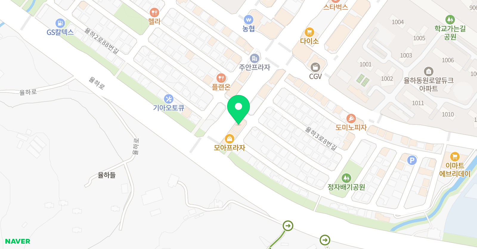 JW풋볼아카데미 위치