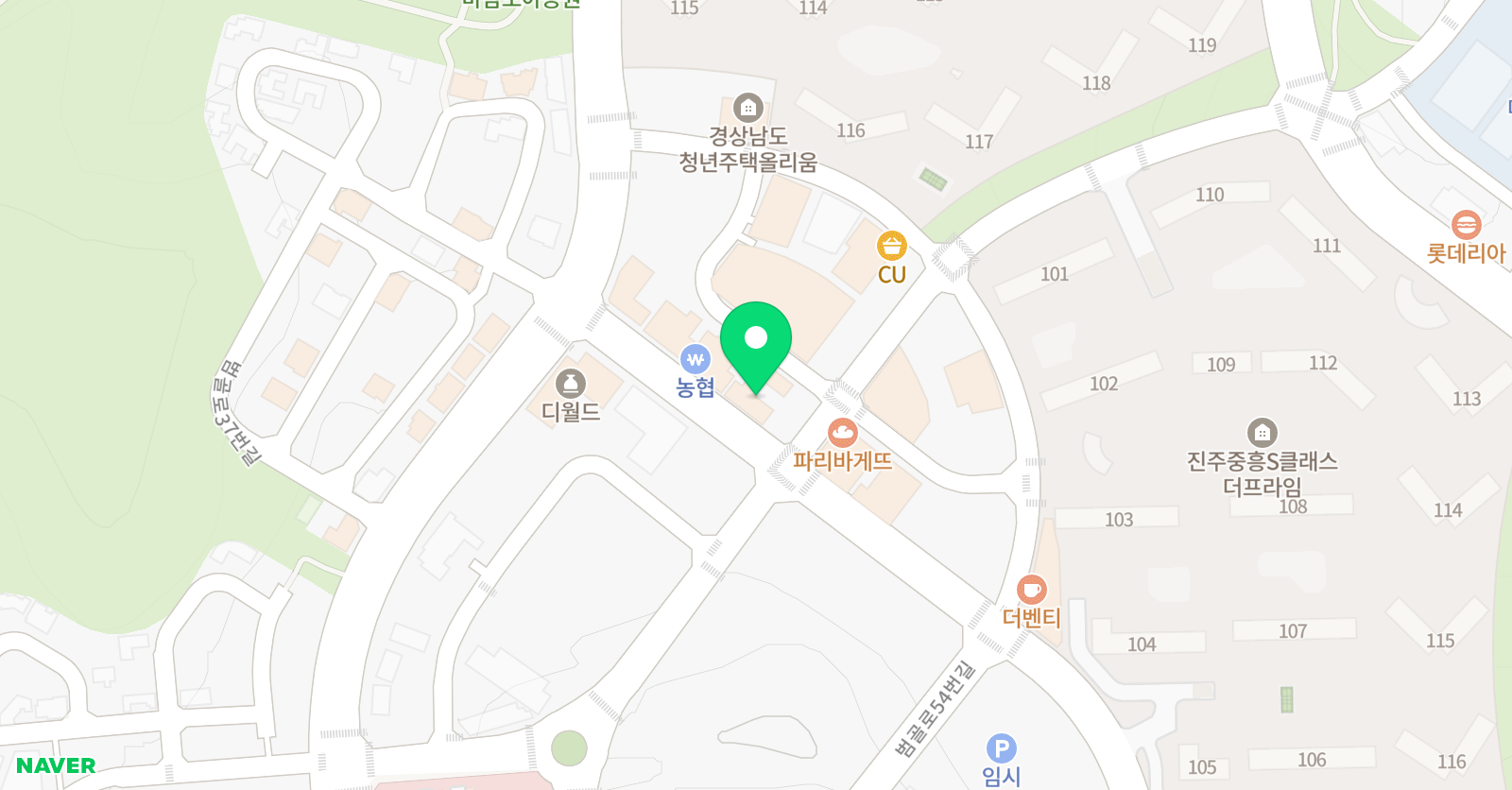 우정 태권도 진주 혁신점 위치