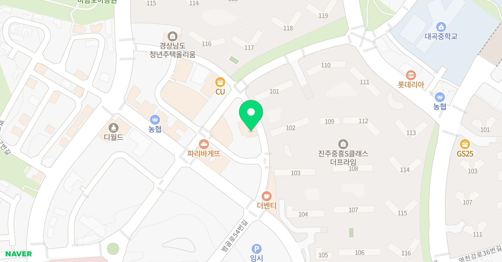 쎈텀 수학학원 위치