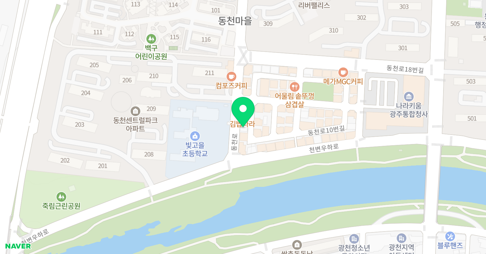 동천 푸르넷 위치