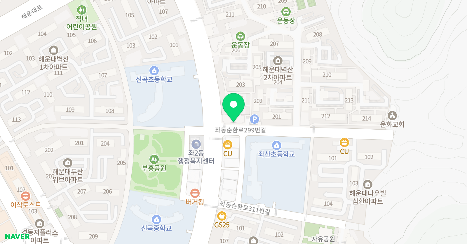 빨간펜 수학의달인 신곡초점 위치