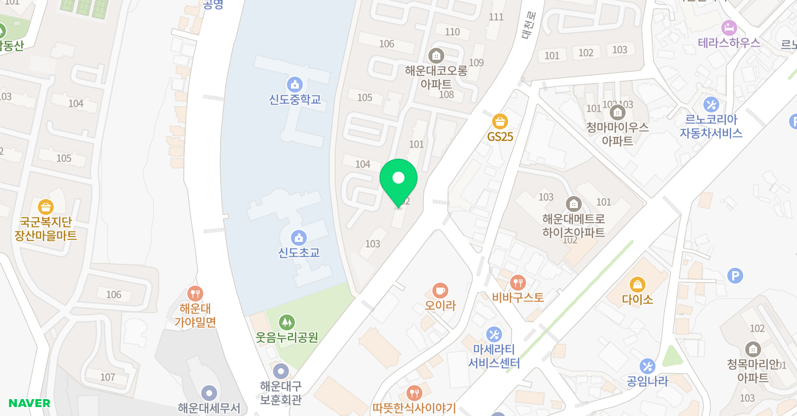 봄봄 교육원 코오롱점 위치