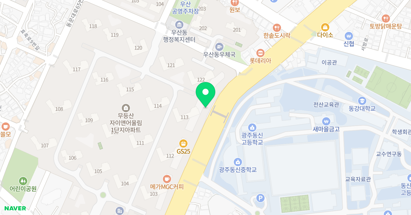 늘해랑 태권도 위치