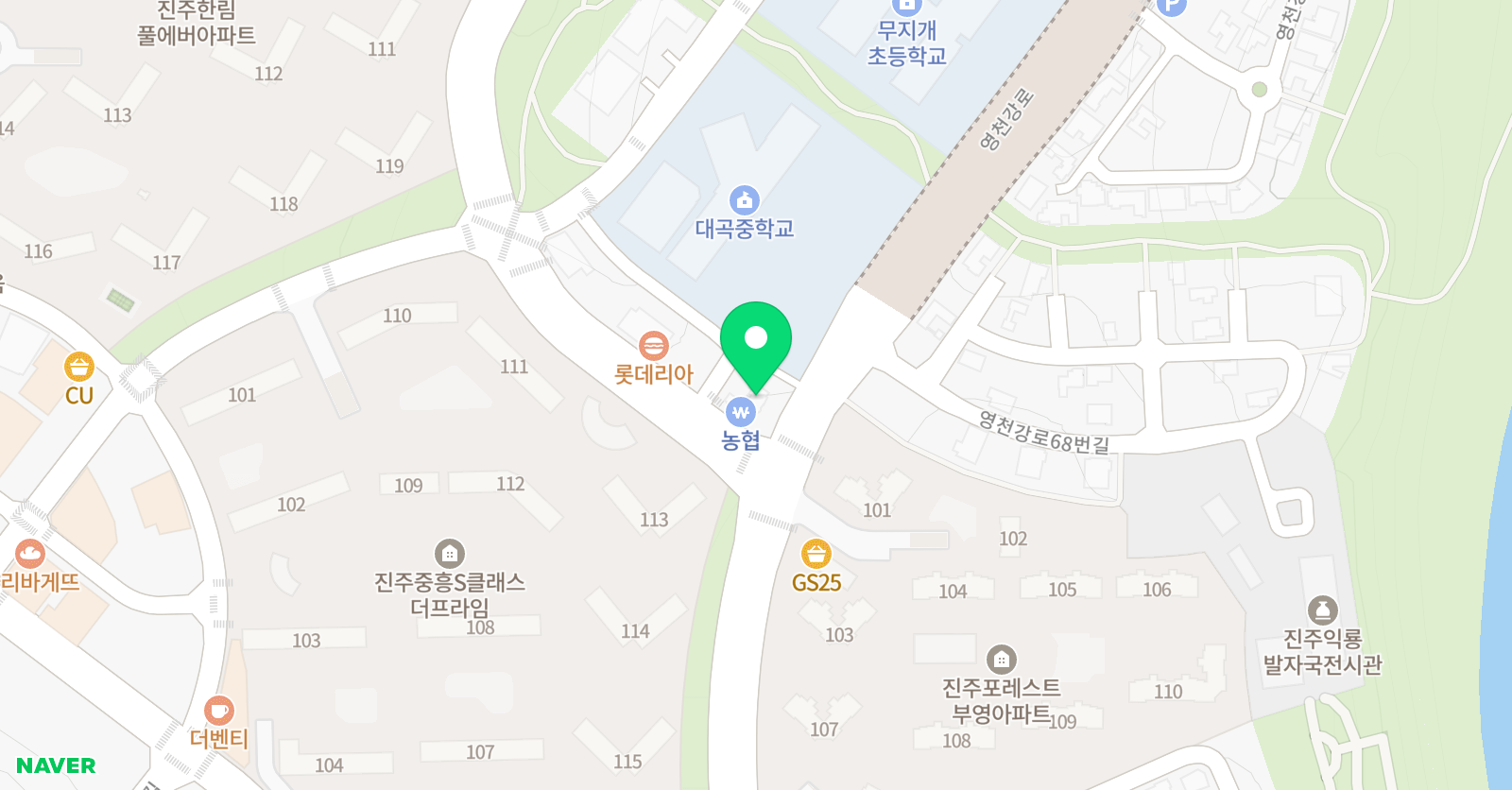 아담리즈 수학 진주센터 위치