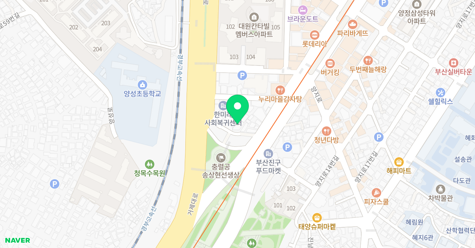 캐피타운 부산양정 캐피타운교습소 위치