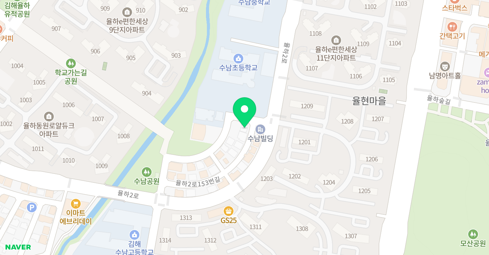 아이스크림홈런 율하수남 학원 위치