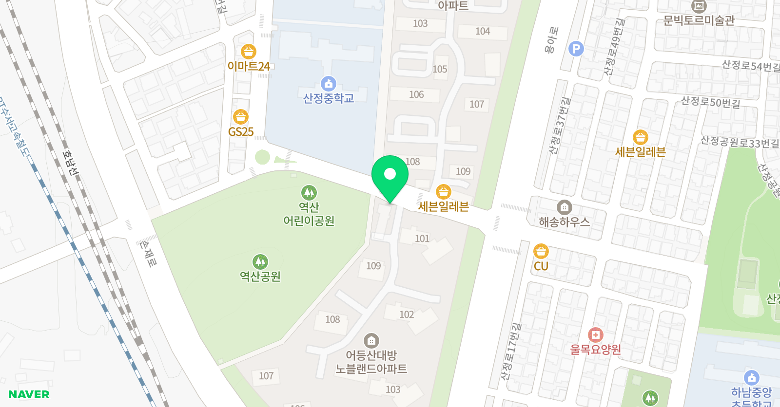 KS 영어학원 위치