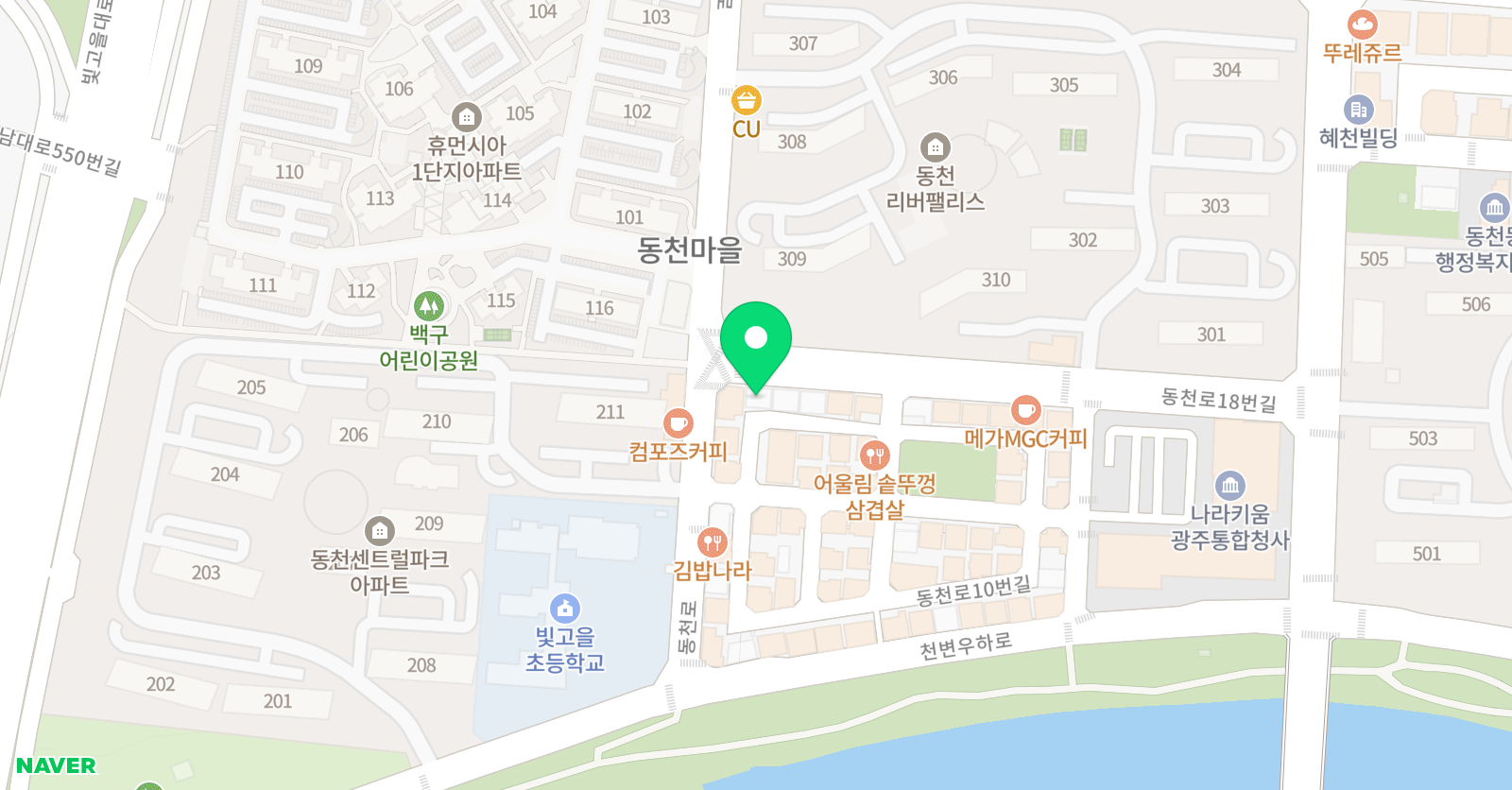 표현 미술 위치