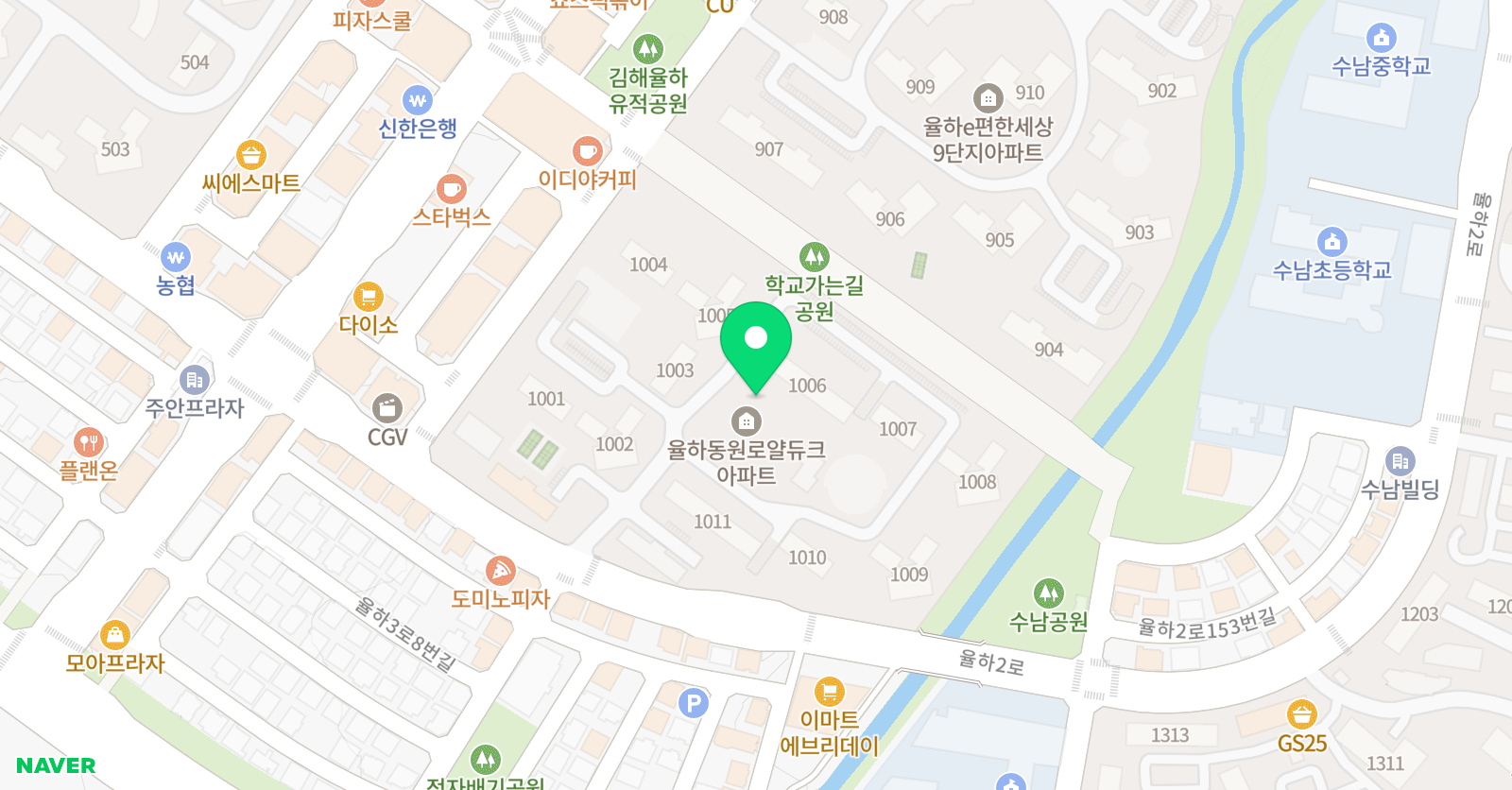 아소비 장유율하동원1차점 위치