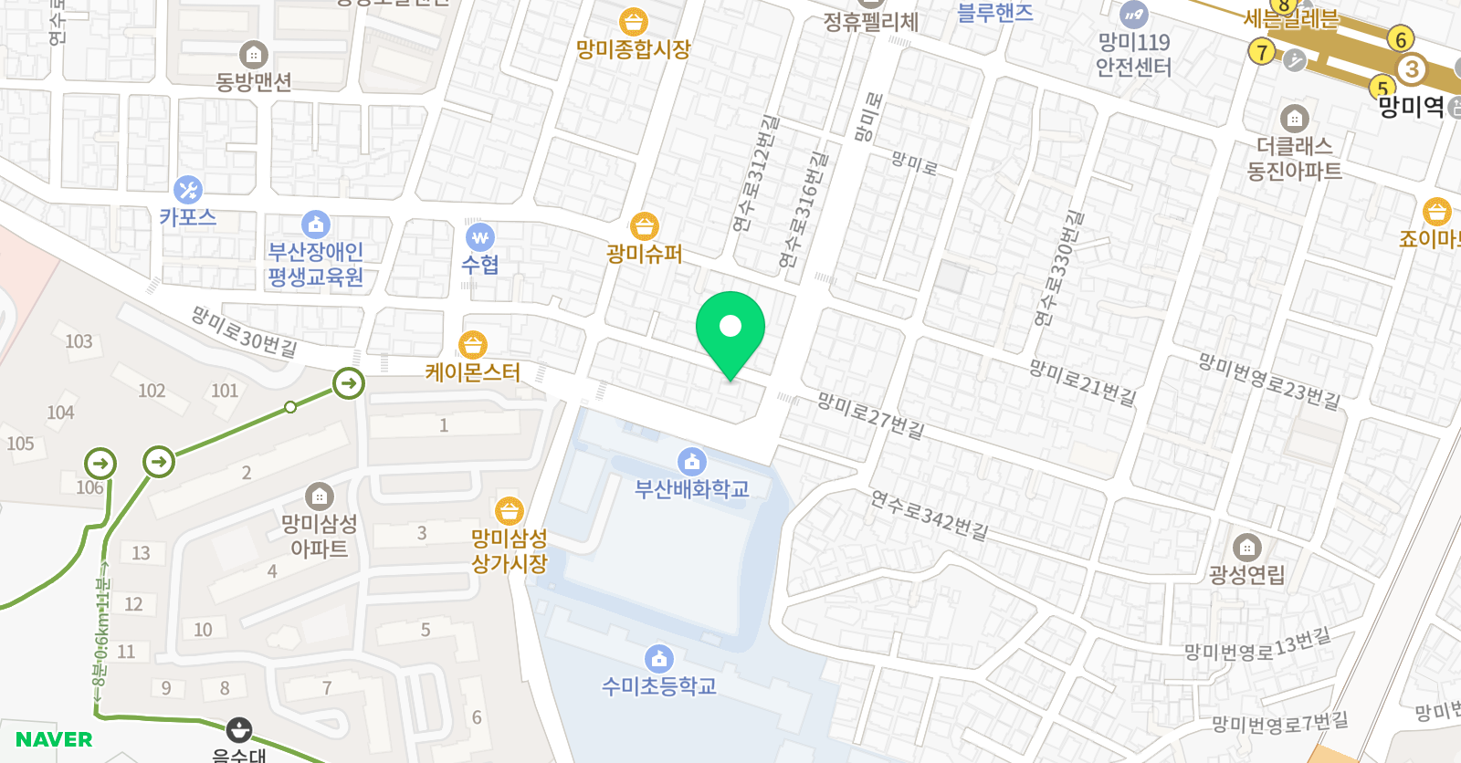 서율 학원 위치
