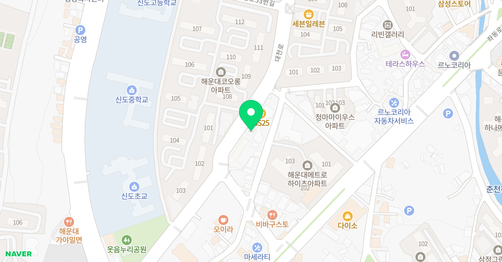 잉디사고력영어 해운대2캠퍼스 위치