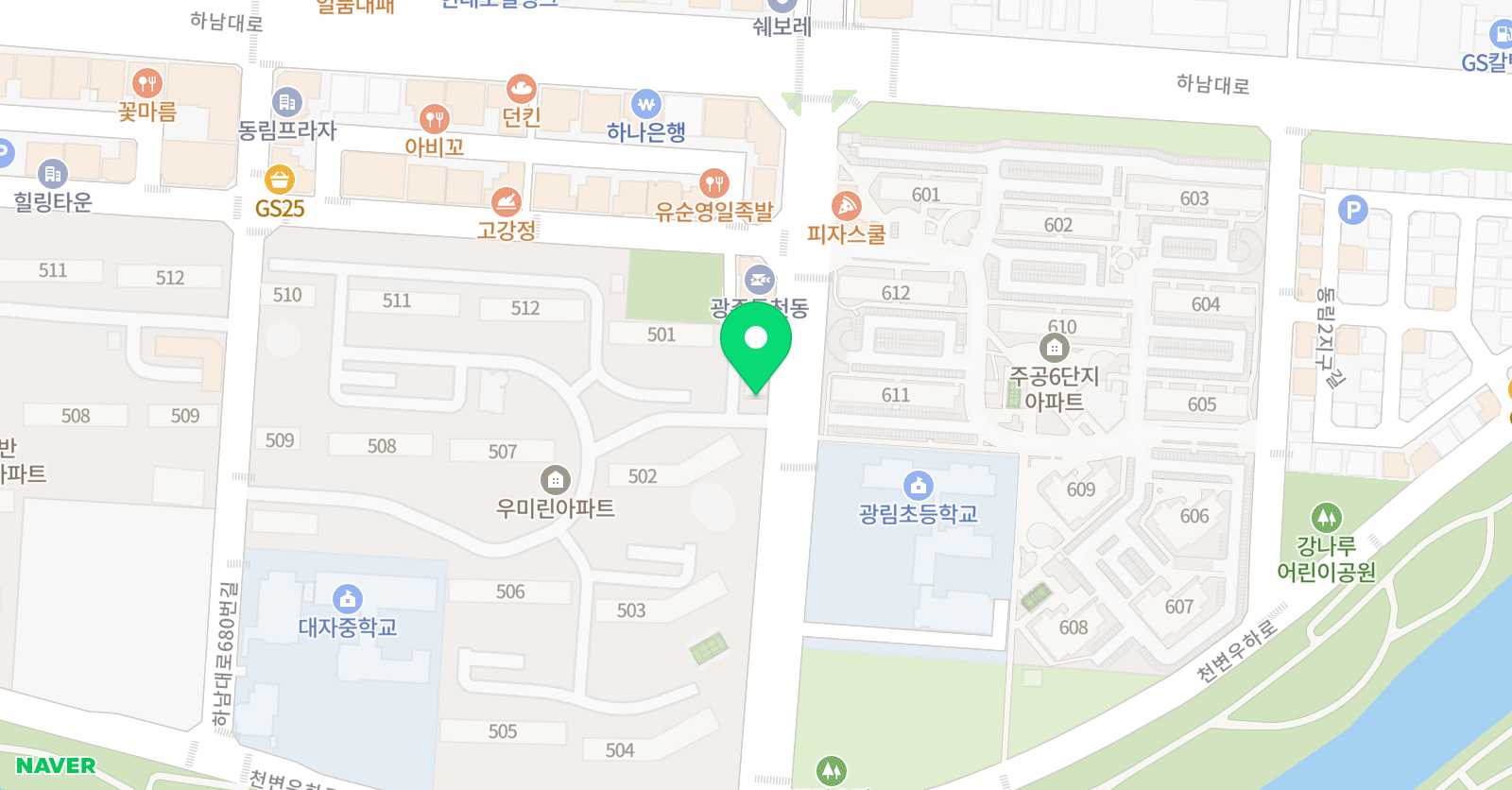 린 태권스쿨 위치