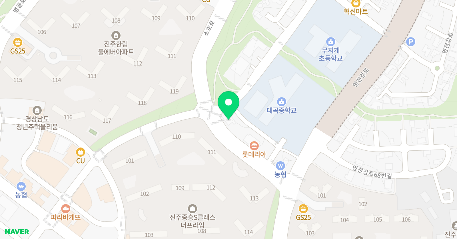 일타영수학원 위치