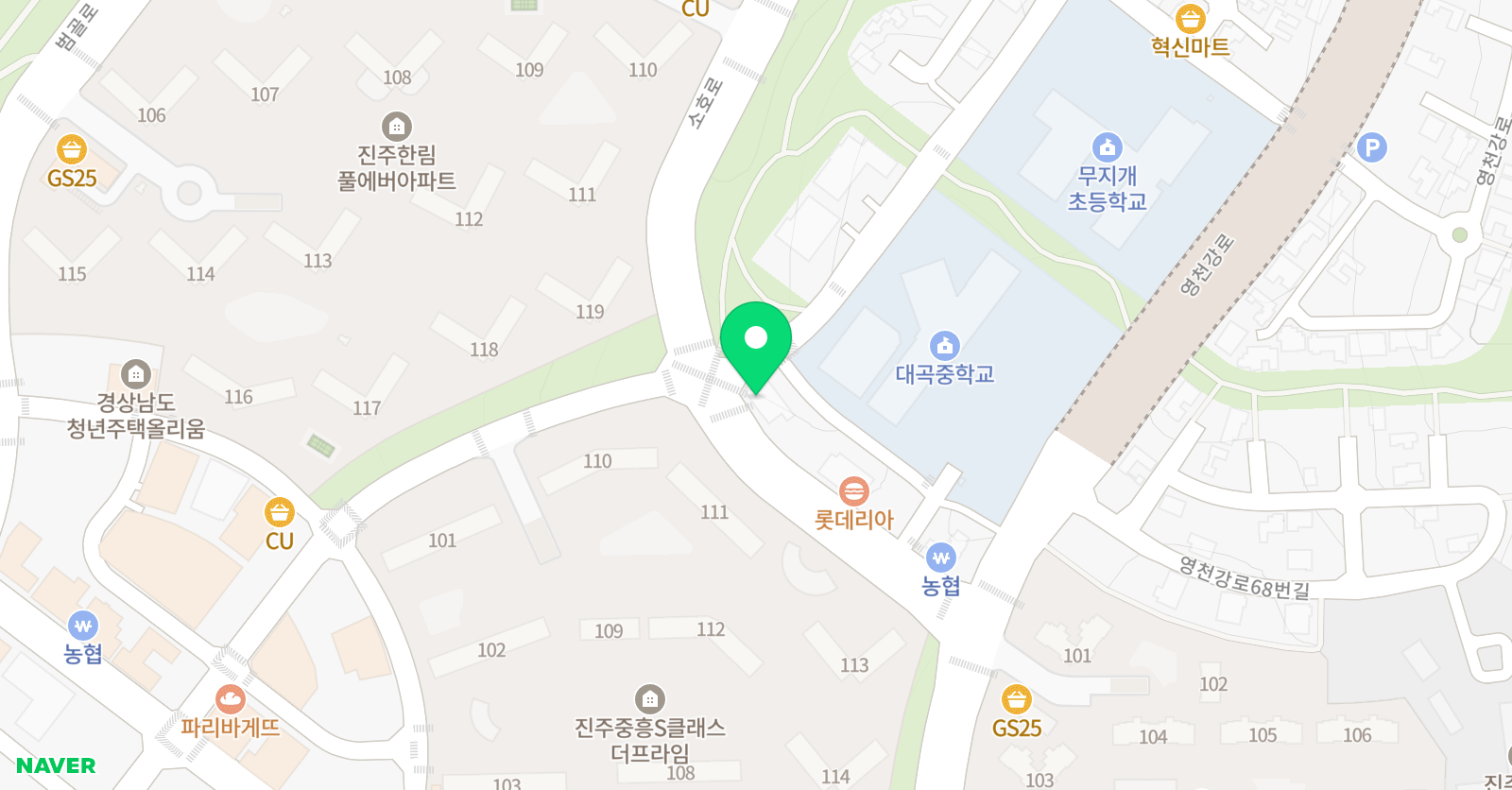 공룡 미술학원 위치