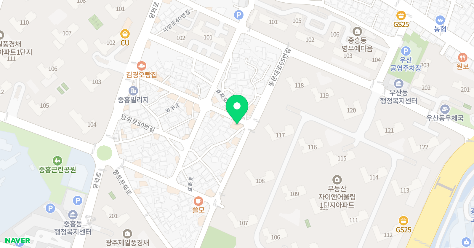 어린음악대 우산중흥원 위치