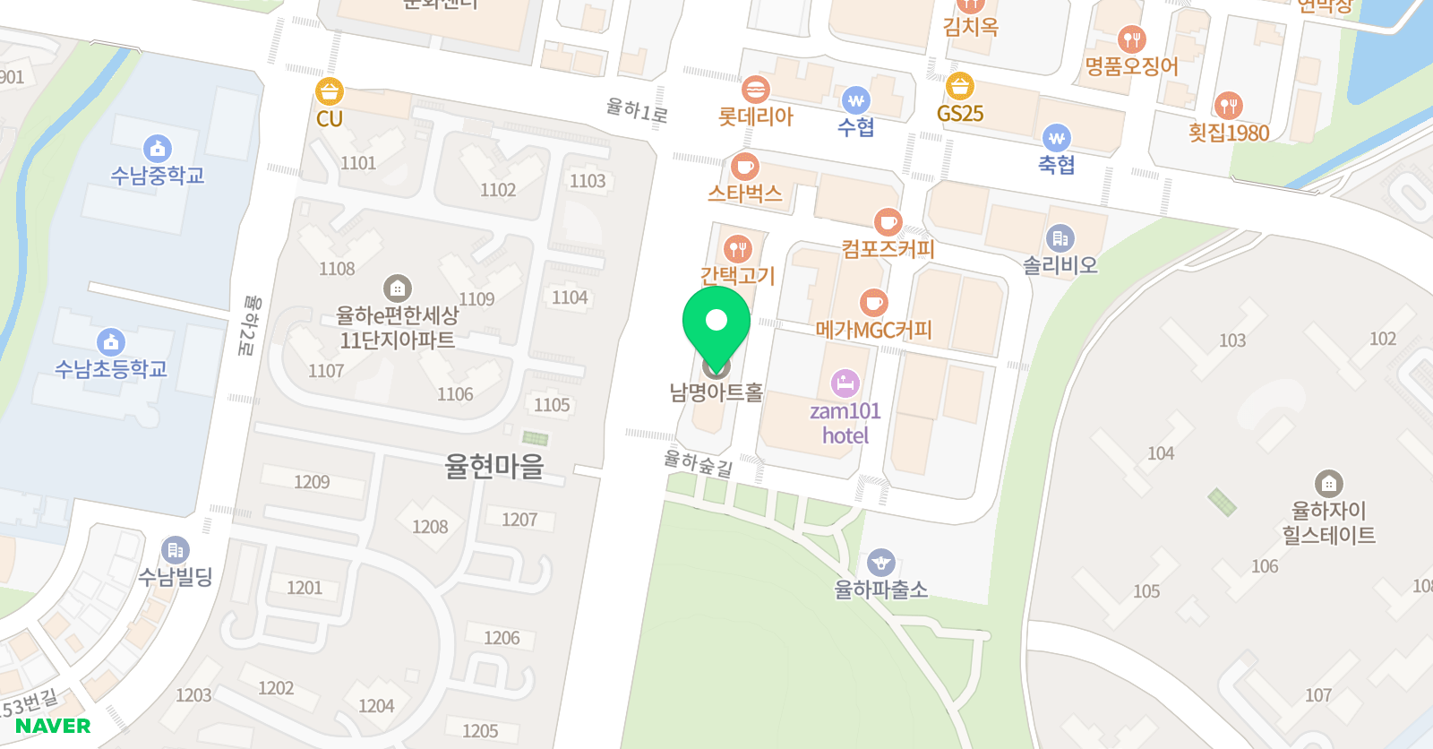 그림아트스튜디오 율하 미술학원 위치