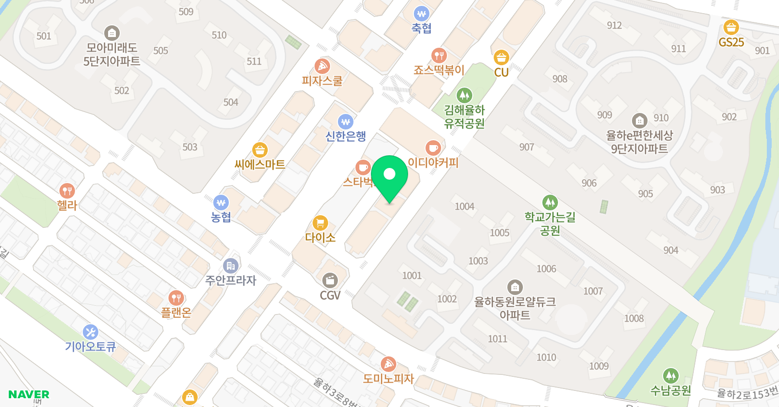 NBB새론 태권도장 위치
