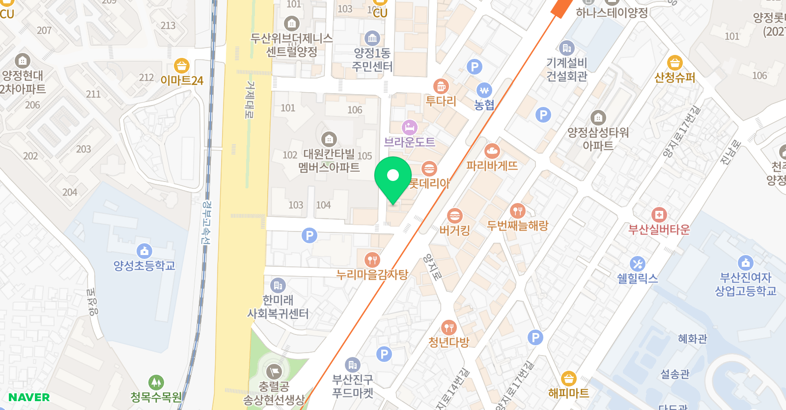 디어제이발레스튜디오 학원 위치