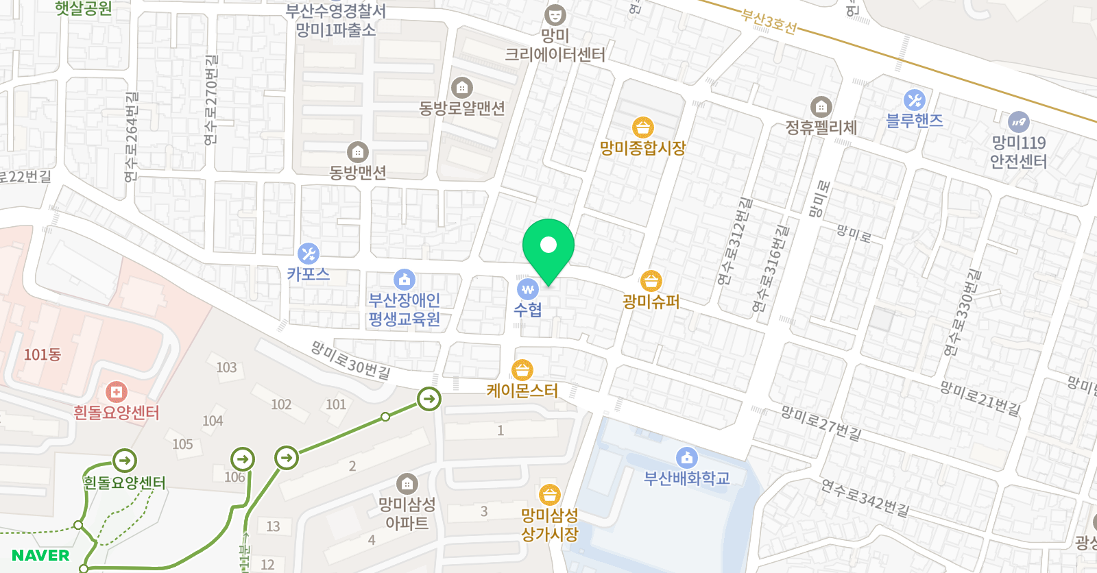 EiE고려대 어학원 부산망미캠퍼스 위치