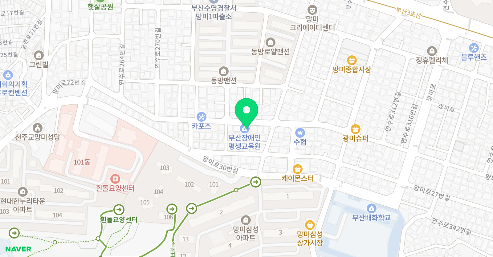 KW 풋볼아카데미 위치