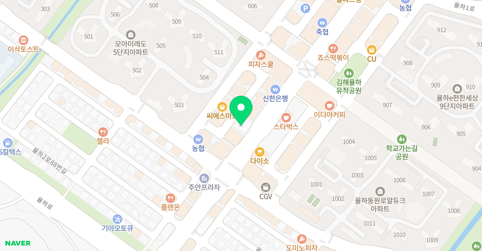 용인대최우수 태권도장 위치