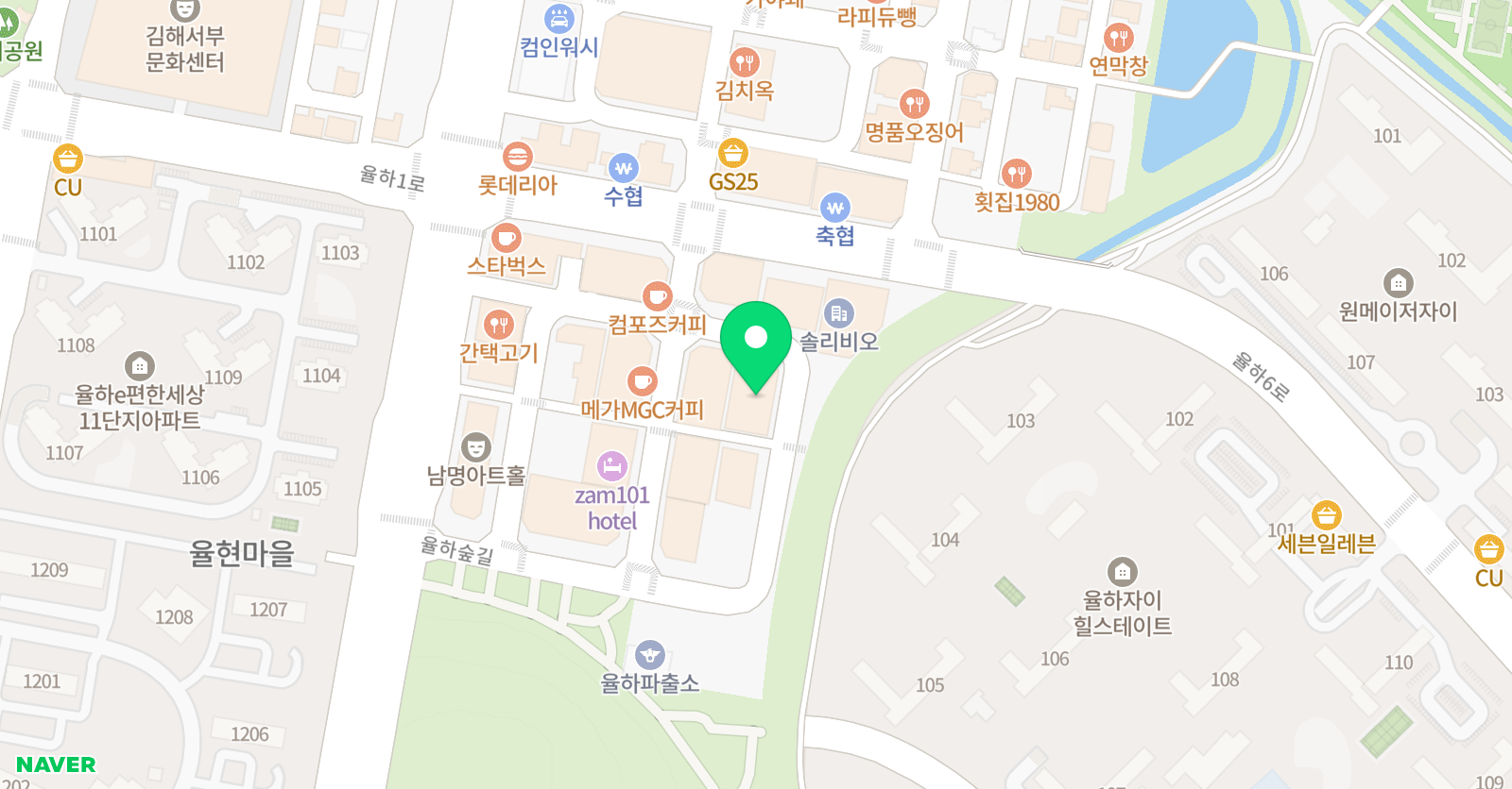 삼성 영어학원 율하2지구교실 위치
