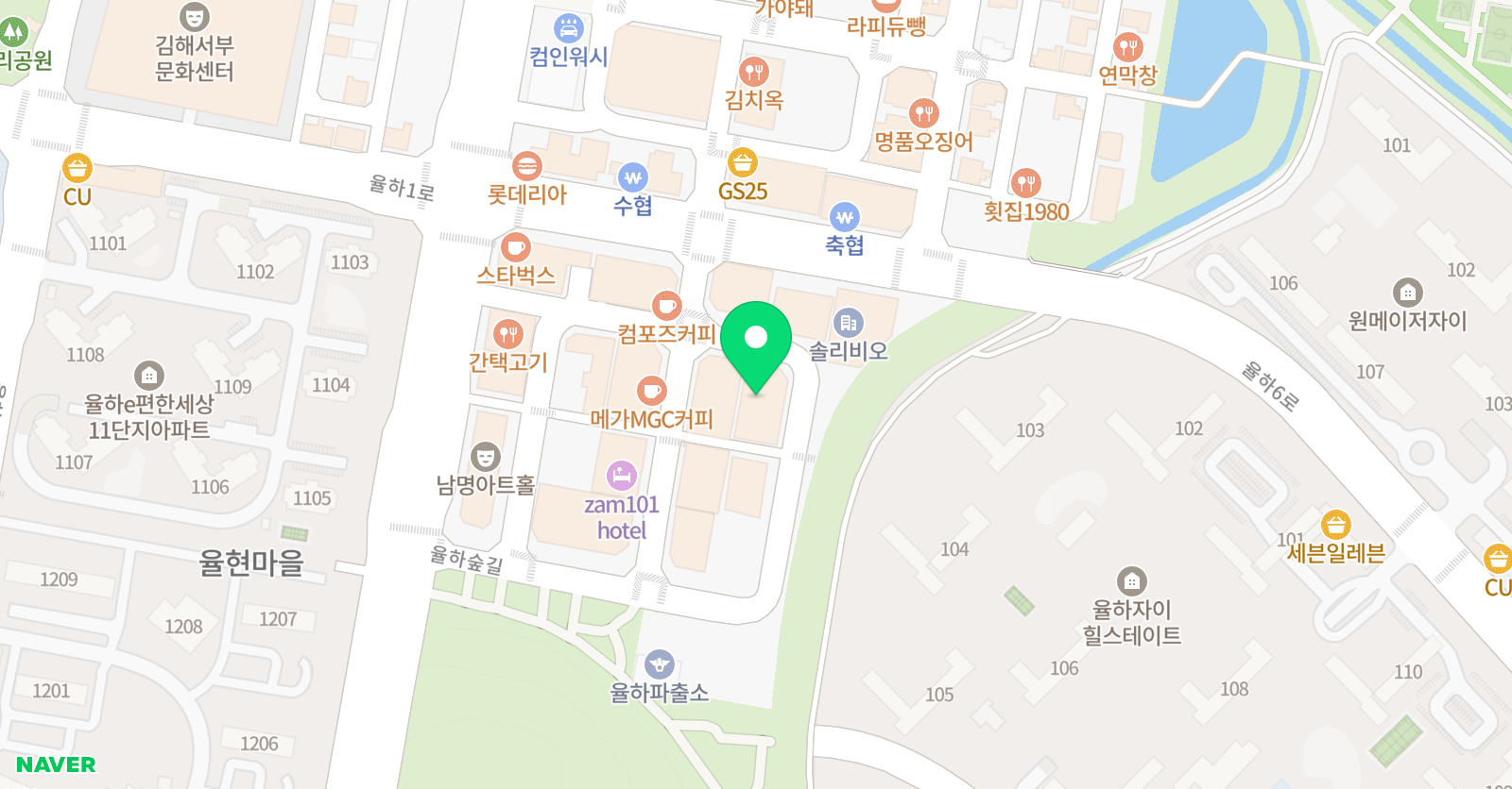 스마트해법 수학 김해율하모산점 위치