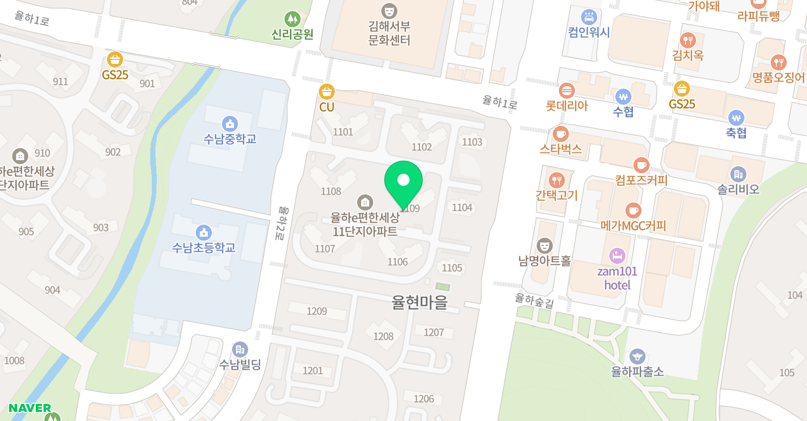 아소비 장유 율하 e편한1차점 위치
