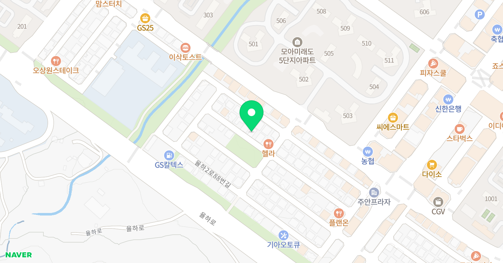 감성의뜨락에땅 어린이미술교육원 위치