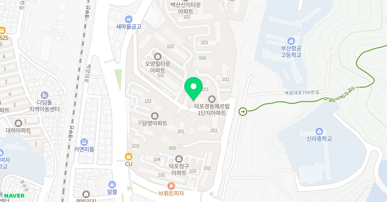 쎈 수학교습소 경동점 위치