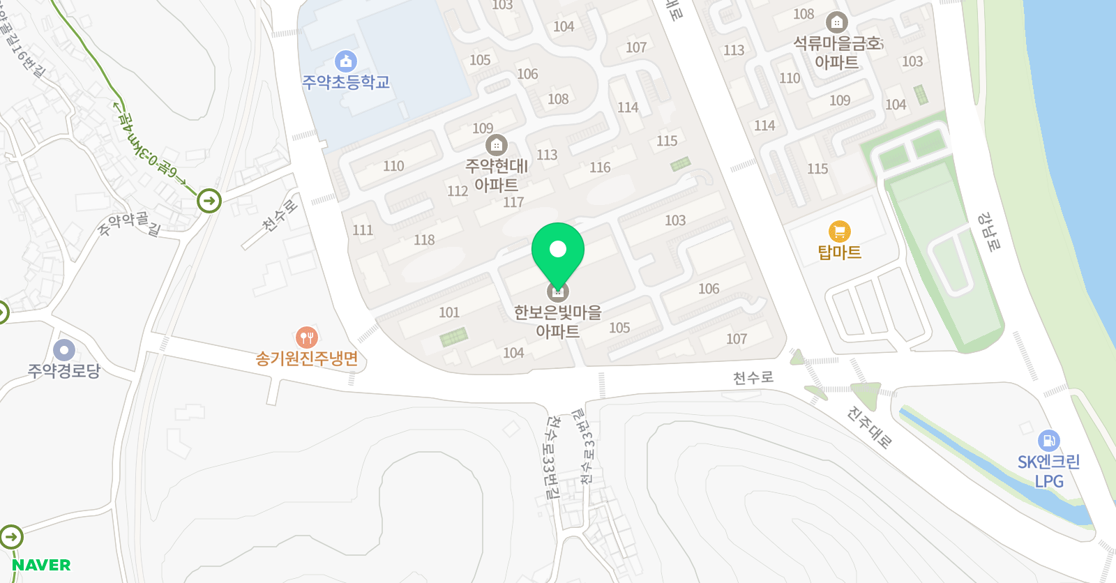 라온공부방 위치