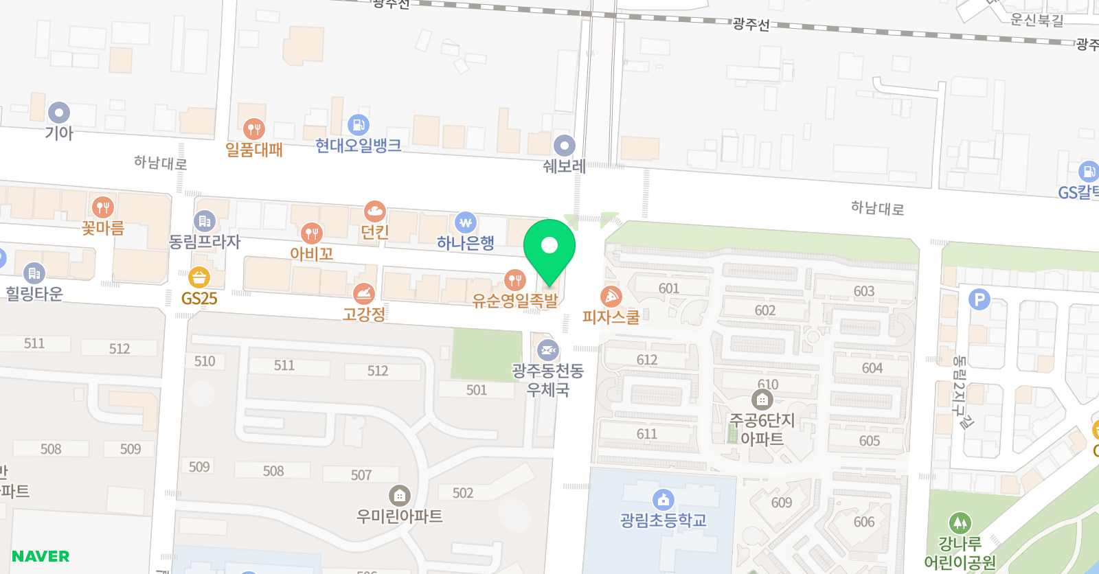 더탑스 무용학원 위치