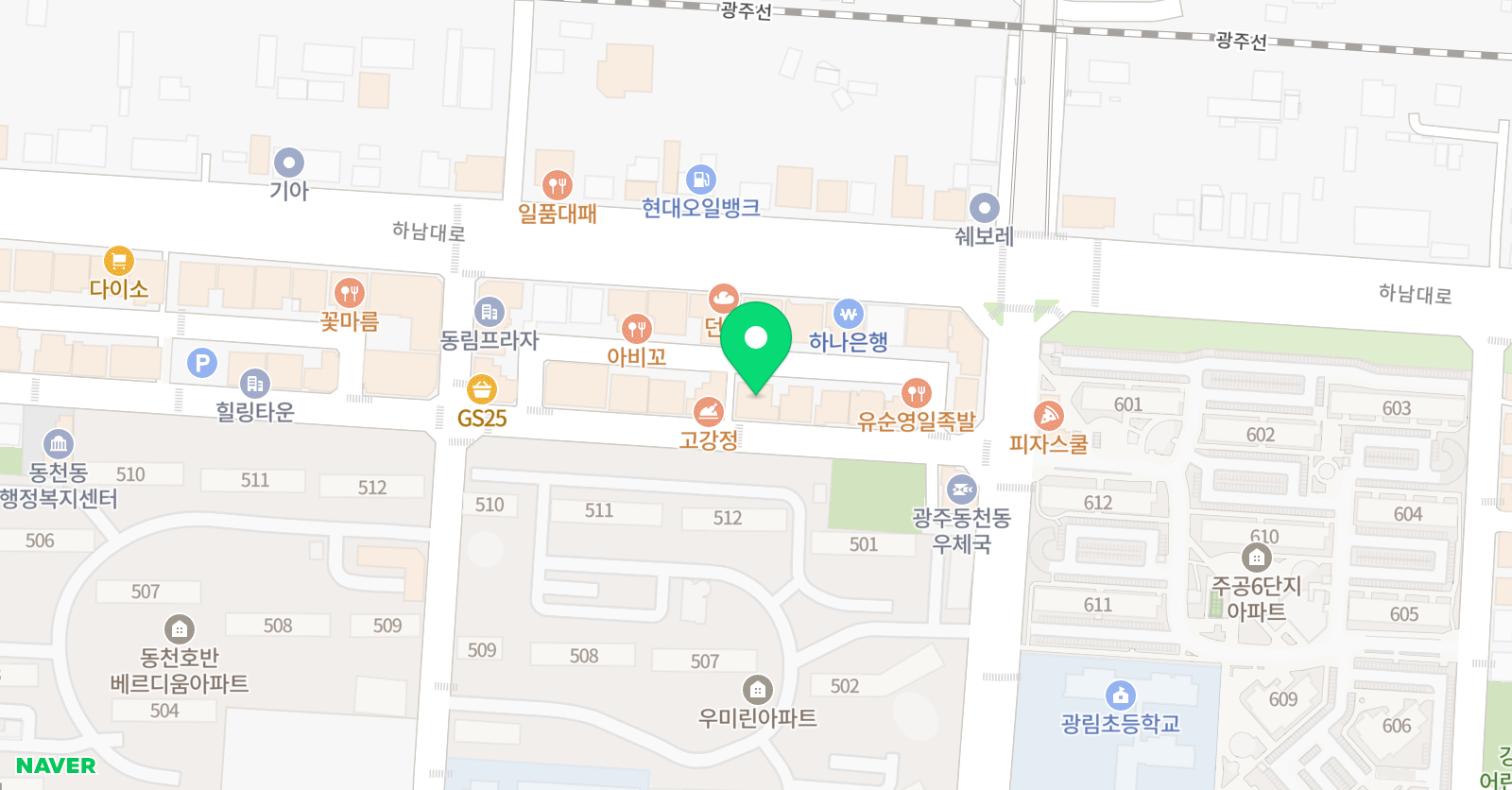 예가 음악학원 위치