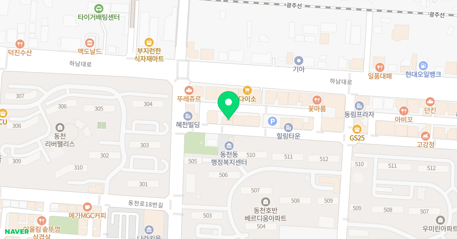 MK 분석수학전문학원 위치